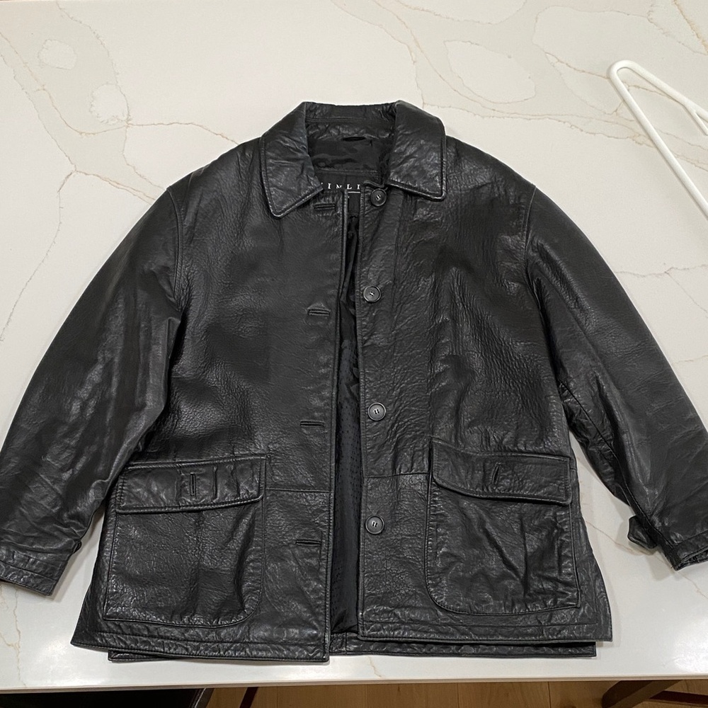 Women's Black Leather Jacket Vintage